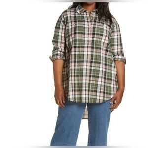 Caslon Plaid Long Sleeve SZ S